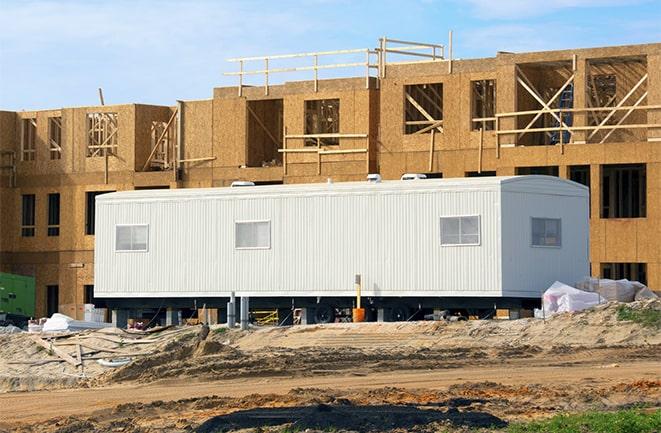 construction site with temporary office rentals in North Lauderdale, FL